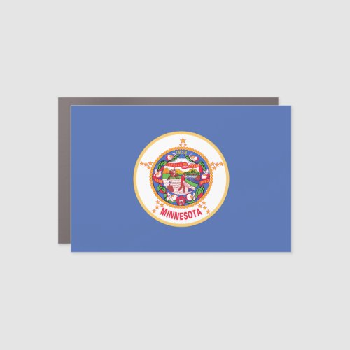 Minnesota State Flag Car Magnet
