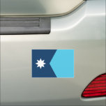 Minnesota State Flag Car Magnet<br><div class="desc">Show your state pride with the new Minnesota State Flag! The design features an eight-pointed North Star and the shape of the state of Minnesota. The blue colors symbolize Minnesota's 10, 000 lakes and rivers.</div>