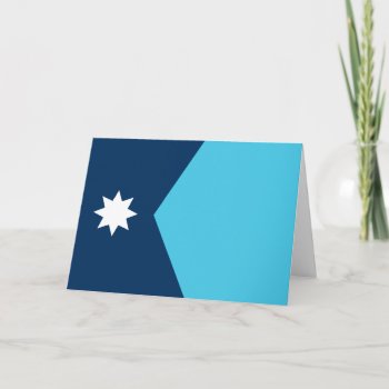 Minnesota State Flag Card by trendyteeshirts at Zazzle
