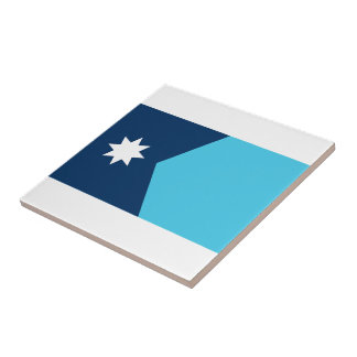 Minnesota State Flag Ceramic Tile