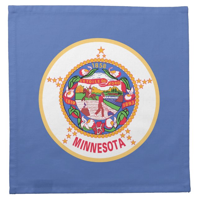 Minnesota State Flag Cloth Napkin (Front)