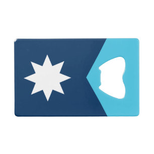 Minnesota State Flag Credit Card Bottle Opener