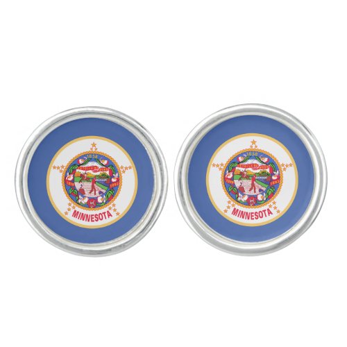 Minnesota State Flag Cufflinks