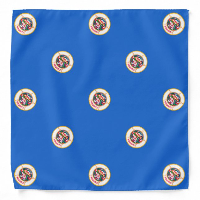 Minnesota State Flag Design Bandana (Front)
