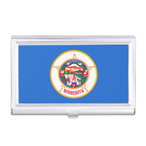 Minnesota State Flag Design Business Card Case