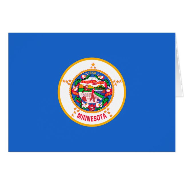 Minnesota State Flag Design Cards (Front Horizontal)