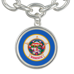 Minnesota State Flag Design Decor Bracelet