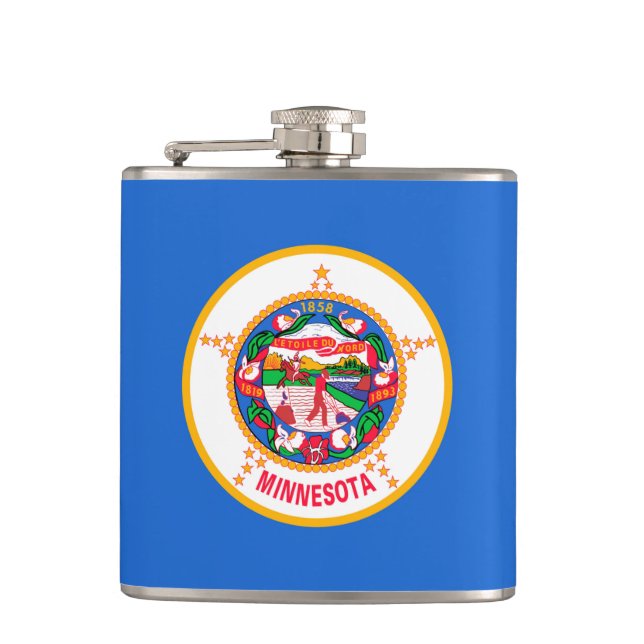 Minnesota State Flag Design Flask (Front)