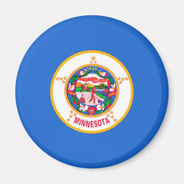 Minnesota State Flag Design Magnet (Front)