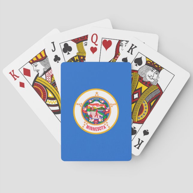 Minnesota State Flag Design Poker Cards (Back)