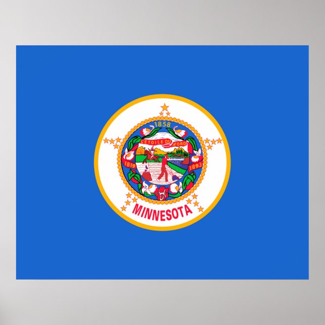 Minnesota State Flag Design Poster (Front)