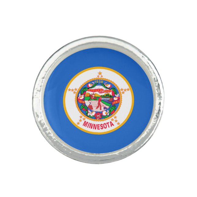 Minnesota State Flag Design Ring (Front)