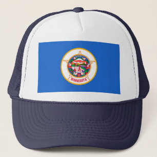 Minnesota State Flag Design Trucker Hat