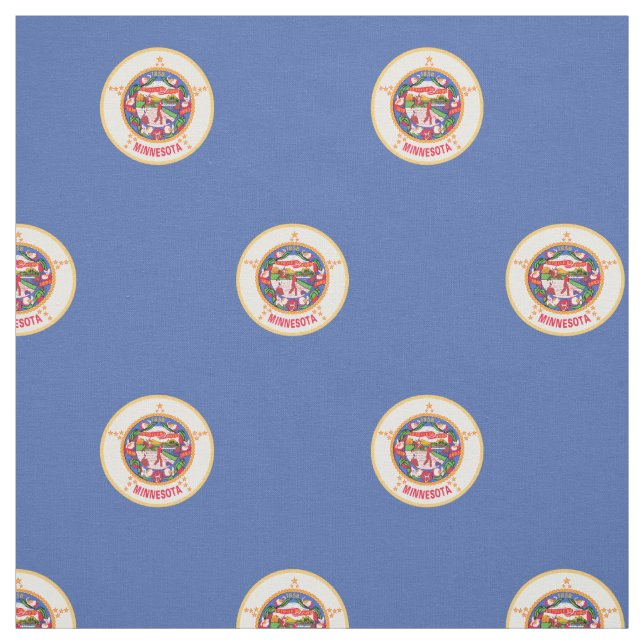 Minnesota State Flag Fabric (Swatch)