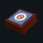 Minnesota State Flag Gift Box<br><div class="desc">Patriotic Minnesota state flag.</div>