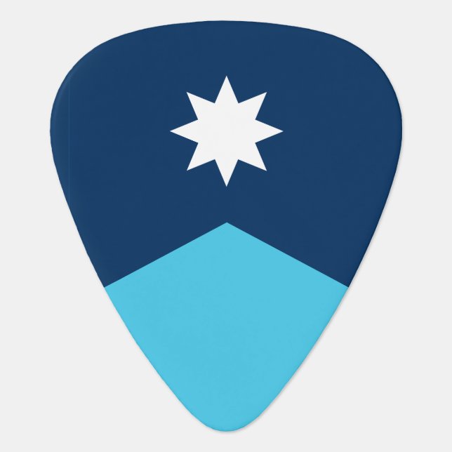 Minnesota State Flag Guitar Pick (Front)