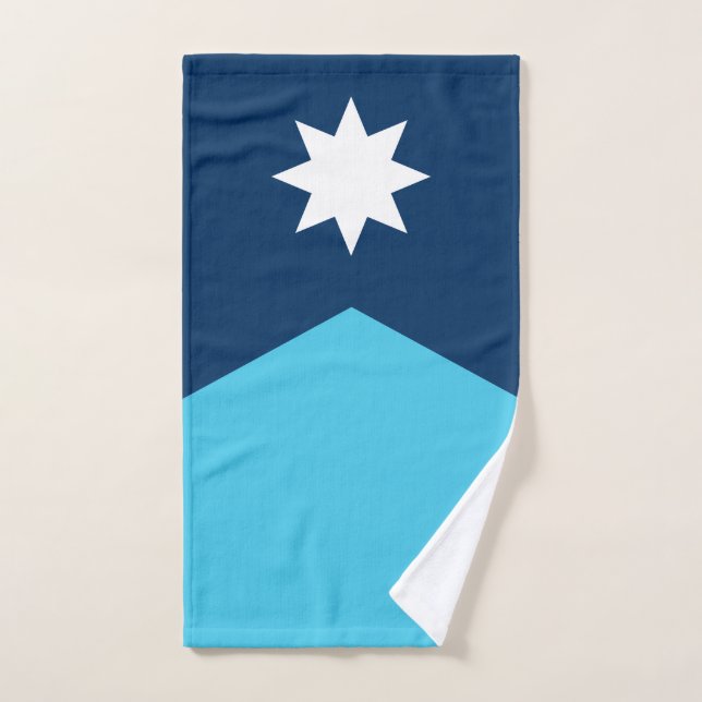 Minnesota State Flag Hand Towel (Hand Towel)