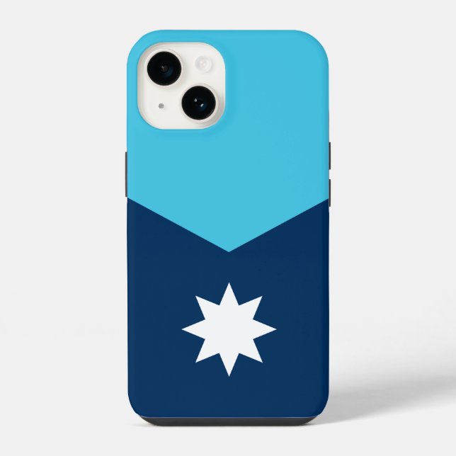 Minnesota State Flag Iphone Case (Back)