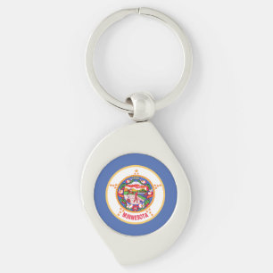 Minnesota State Flag Keychain