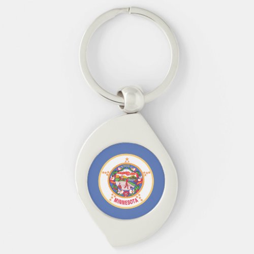 Minnesota State Flag Keychain