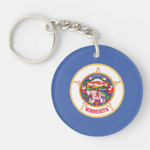 Minnesota State Flag Keychain