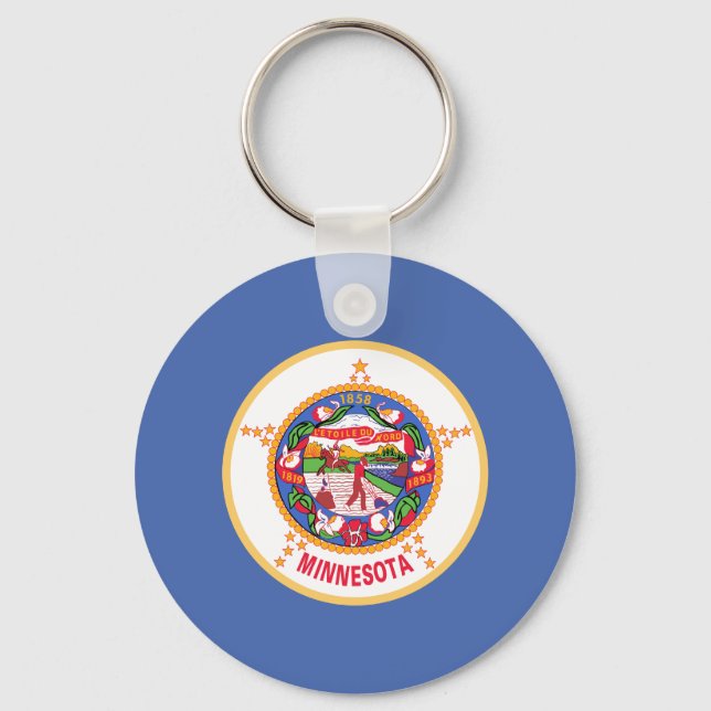 Minnesota State Flag Keychain (Front)