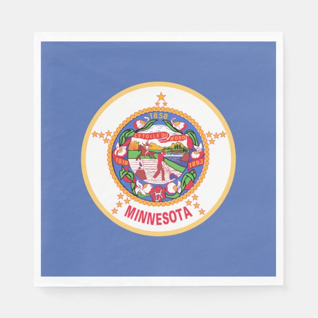Minnesota State Flag Napkins (Front)