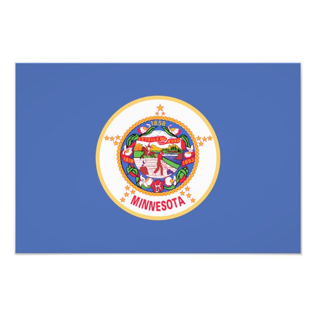 Minnesota State Flag Photo Print (Front)
