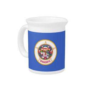 Minnesota State Flag Pitcher
