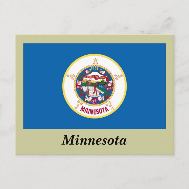 Minnesota State Flag Postcard (Front)