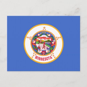 Minnesota State Flag Postcard by USA_Swagg at Zazzle