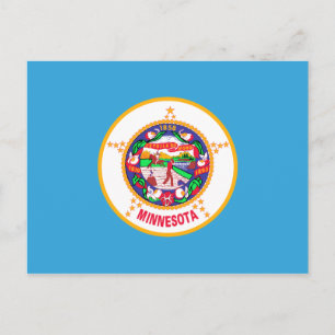 Minnesota State Flag Postcard