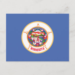 Minnesota State Flag Postcard