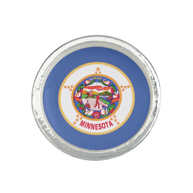 Minnesota State Flag Ring (Front)