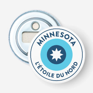 Minnesota State Flag Roundel Bottle Opener
