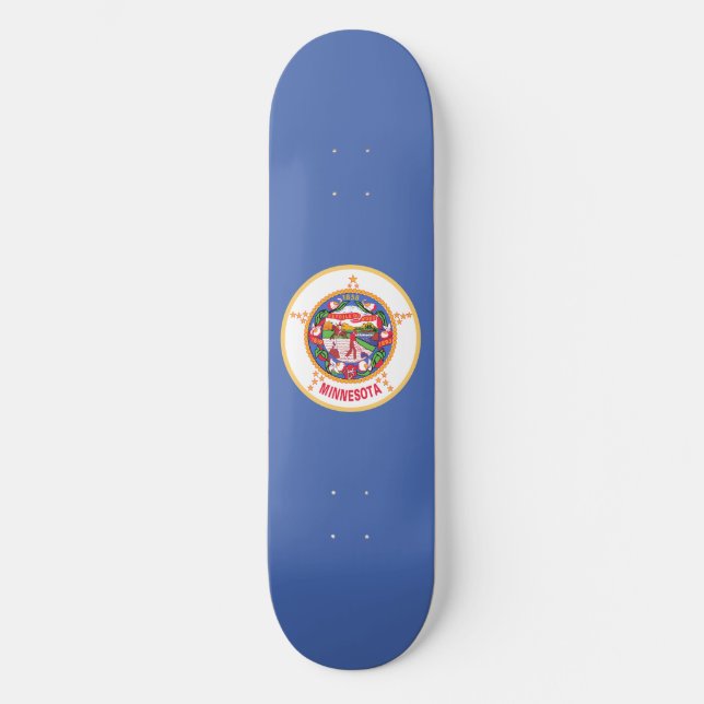 Minnesota State Flag Skateboard (Front)