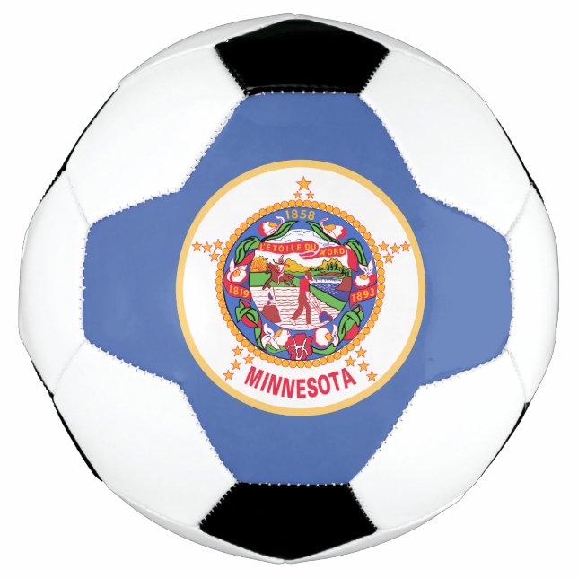 Minnesota State Flag Soccer Ball (Front)