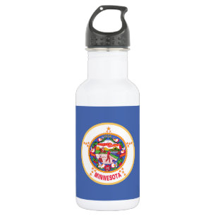 Minnesota State Flag Stainless Steel Water Bottle