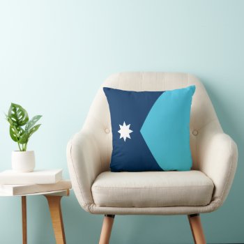 Minnesota State Flag Throw Pillow by trendyteeshirts at Zazzle