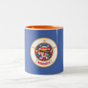 Minnesota State Flag Two-Tone Coffee Mug