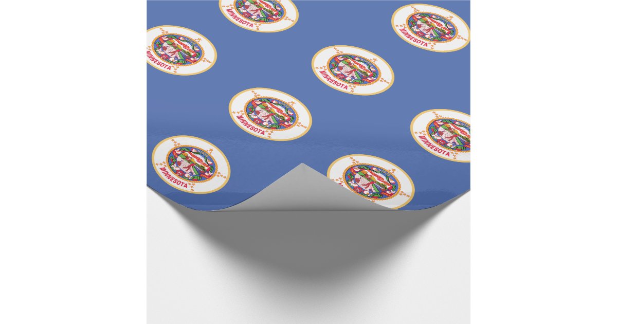 Minnesota State Flag Wrapping Paper | Zazzle