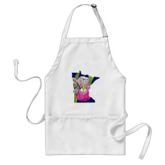 Minnesota State Flower Apron