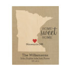 Minnesota State Love Custom Family Name Establish