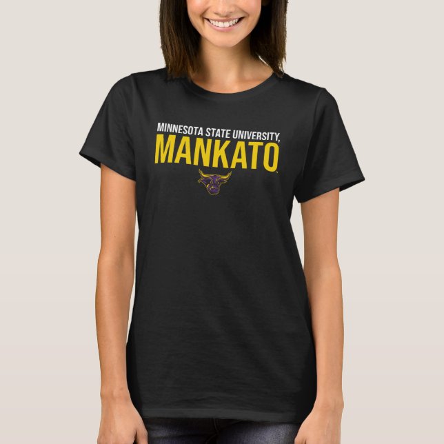 Minnesota State Mankato Mavericks Stacked T-Shirt (Front)