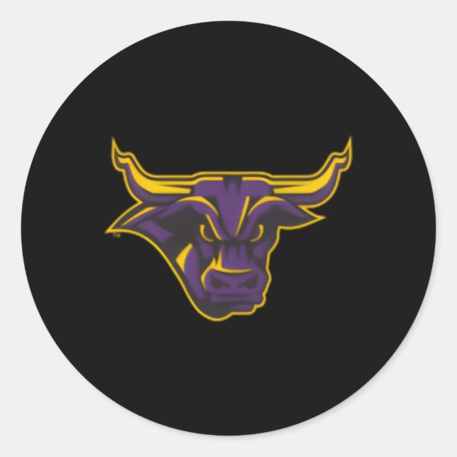 Minnesota State Mavericks Left Chest Classic Round Sticker (Front)