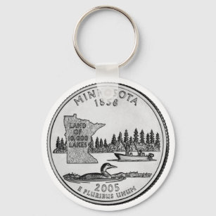 Minnesota State Quarter Keychain