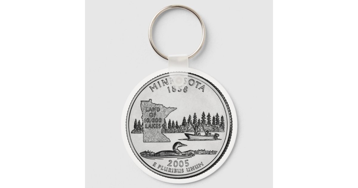 Minnesota State Quarter Keychain | Zazzle