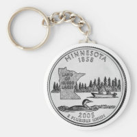 Minnesota State Quarter Keychain