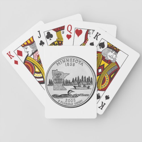 Minnesota State Quarter Poker Cards