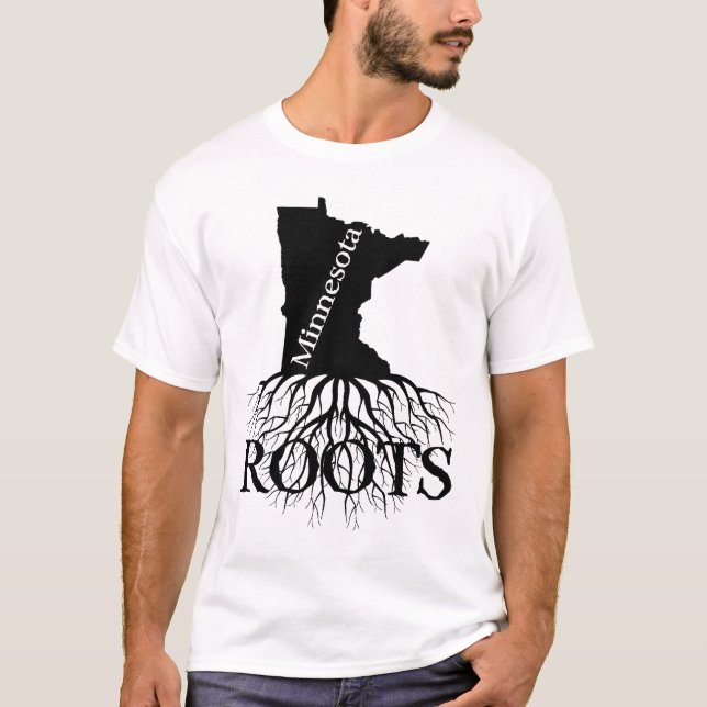 Minnesota State Roots Women's or Men's Shirt (Front)